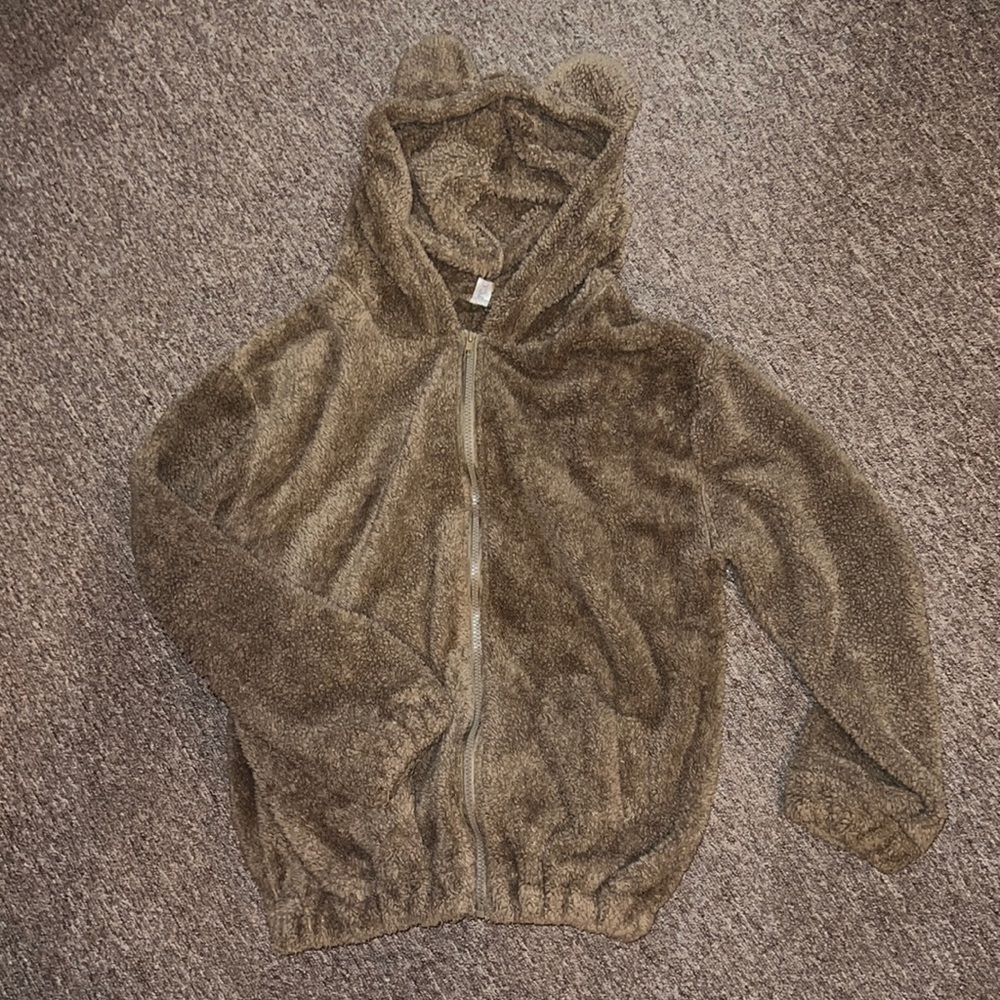 Plushy teddy bear hoodie